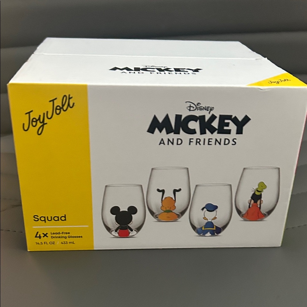 Mickey and Friends Drinking Glasses